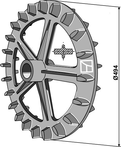 Crosskill ring - Ø494mm