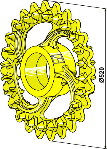 Crosskill ring - Ø520mm