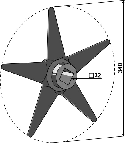 Spike wheel Ø340mm