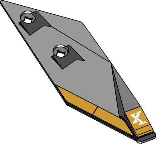 Ploughshare point B2SHR  - right - Hard metal