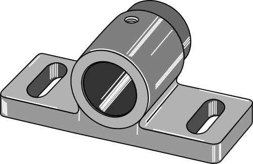 Plain bearing for assembling on round shaft Ø50mm
