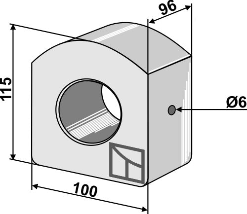 Wooden bearing insert - Ø50