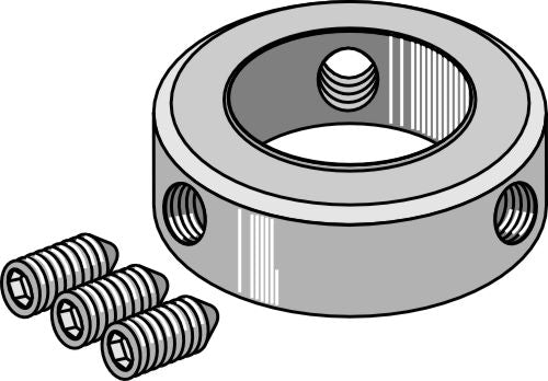 Set collar for shaft Ø50 compl. with grub schrew M12