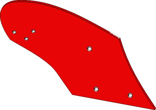 Moldboard Agrator 12'' - 14'' - right