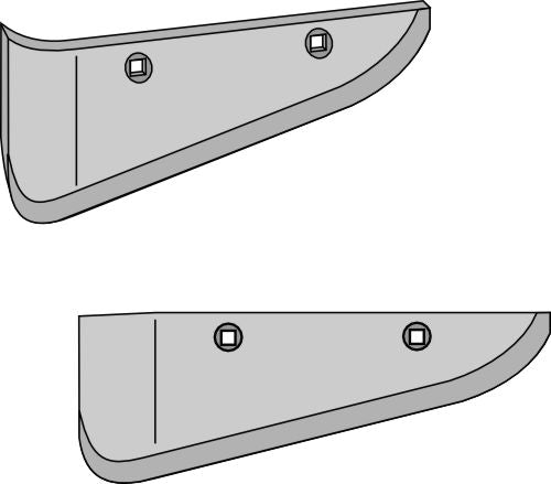 Beet lifter share, left model