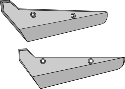Beet lifter share, left model