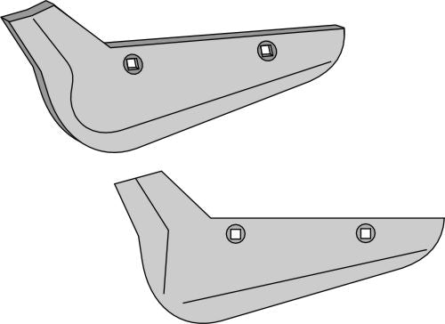 Beet lifter share, left model