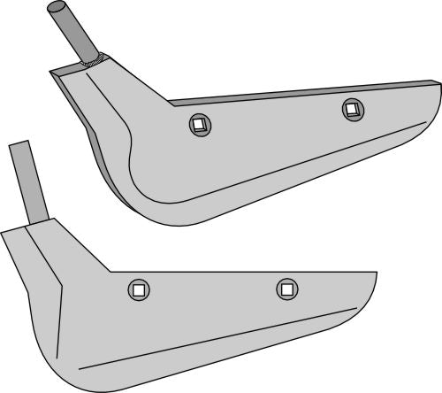 Beet lifter share, left model