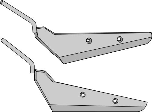 Beet lifter share, left model