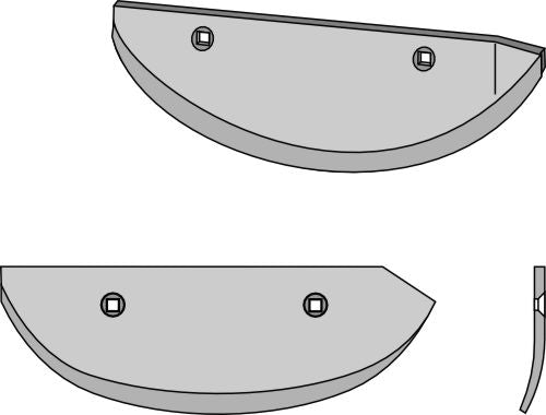 Beet lifter share, left model