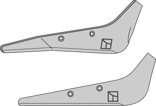 Beet lifter share, right model