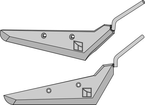 Beet lifter share, right model