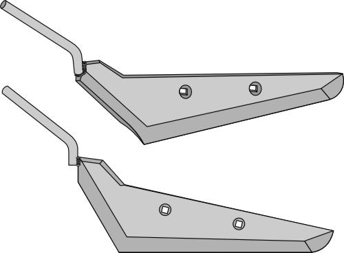 Beet lifter share, left model