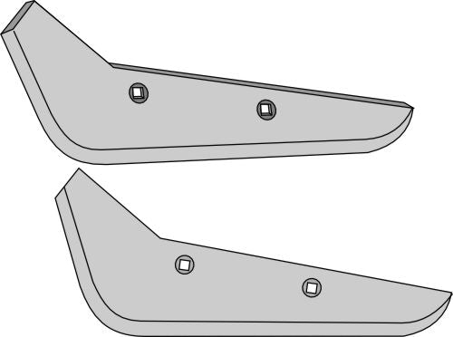Beet lifter share, left model
