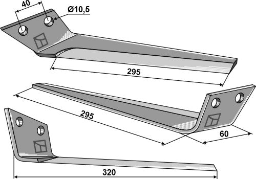 Top blade - left model