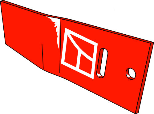 Moldboard extension - right
