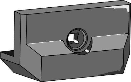 Cast heel - right/left