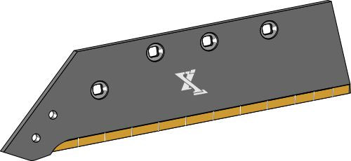 Reversible point share - 16'' - left - Hard metal