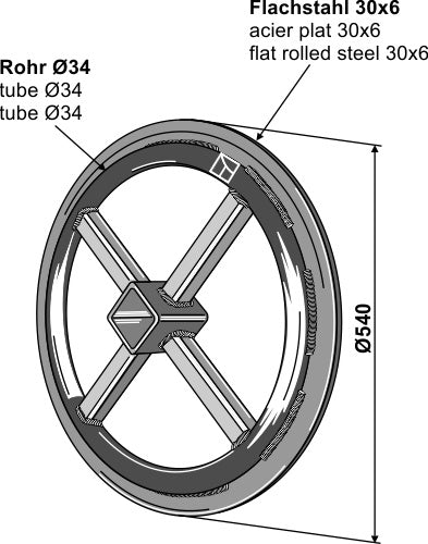 Tube roller - Ø540mm