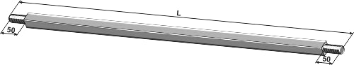 Square shaft 720 - M27x2