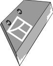 Reversible point share - 14'' - left