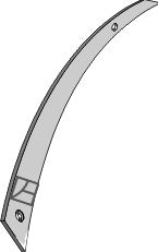 Moldboard slat - left