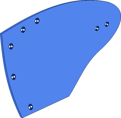 Moldboard HRP-296OL - left