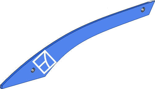 Moldboard slat SRP236OBL4 - left