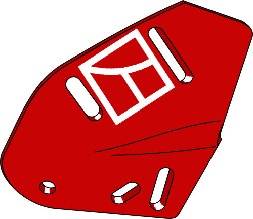 Bracket for trash board - left