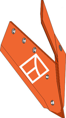 Reversible point share with share knife - right