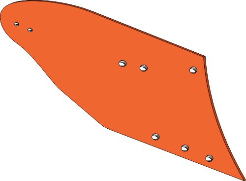 Moldboard one-piece - right