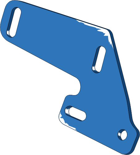 Bracket for trash board - right