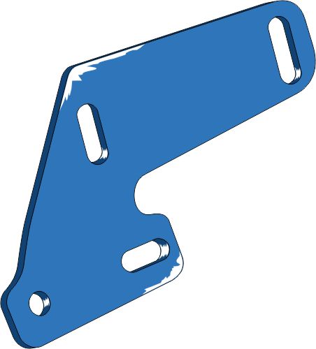 Bracket for trash board - left