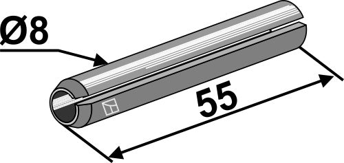 Clamping pin - Ø8x55