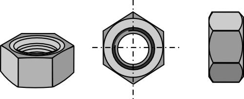 Hexagon nut - M22x2 - 8.8