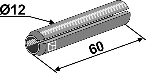 Clamping pin - Ø12x60