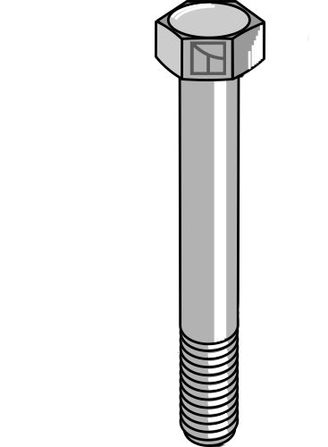 Hexagon bolt with metric fine thread - M16x1,5x140 - 8.8