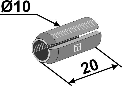 Clamping pin - Ø10x20 ISO8752