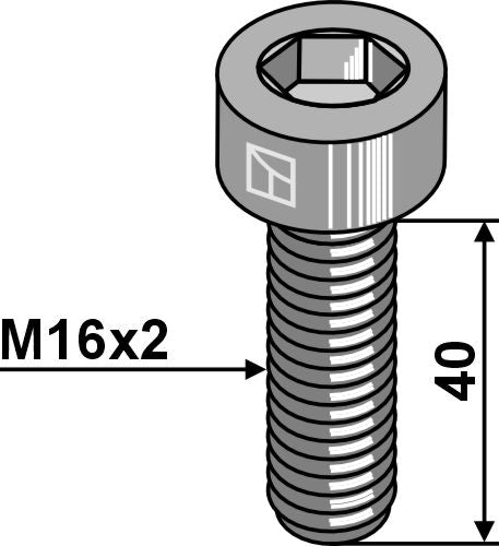 Hexagon socket bolt - M16x2x40 - 10.9