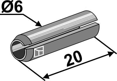 Clamping pin - Ø6x20