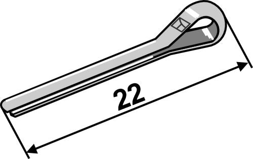 Split pin Ø1,6x22 - DIN94