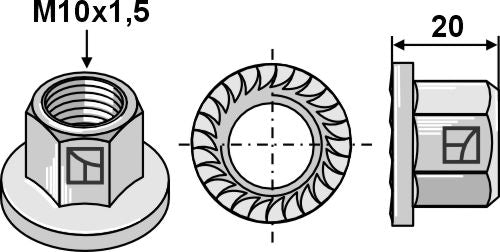 Collar nut - M10x1,5