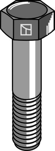 Hexagon bolt with metric fine thread - M12x1,25x40 - 12.9