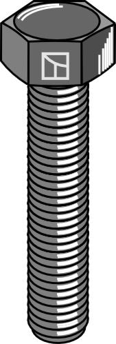 Hexagon bolt with metric fine thread - M16x1,5x50 - 12.9