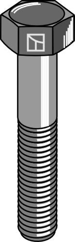 Hexagon bolt with metric fine thread - M16x1,5X60 - 12.9