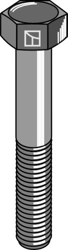 Hexagon bolt with metric fine thread - M16x1,5X80 - 12.9
