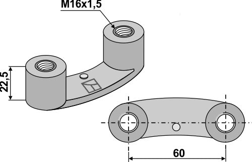 Lifting nut - M16x1,5