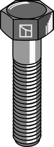 Hexagon bolt with metric fine thread - M18x1,5x50 - 10.9