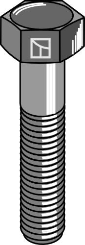 Hexagon bolt with metric fine thread - M18x1,5x55 - 10.9