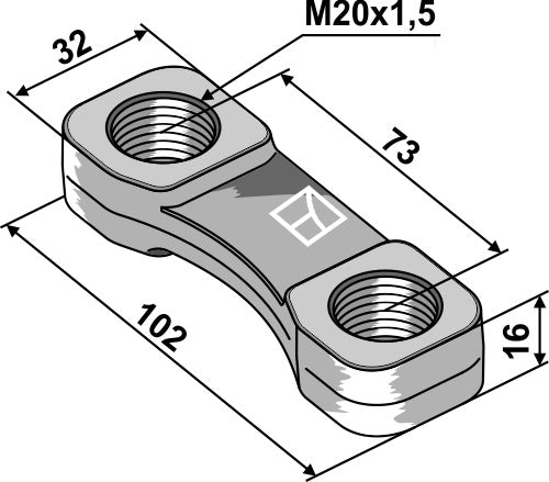 Lifting nut - M20x1,5
